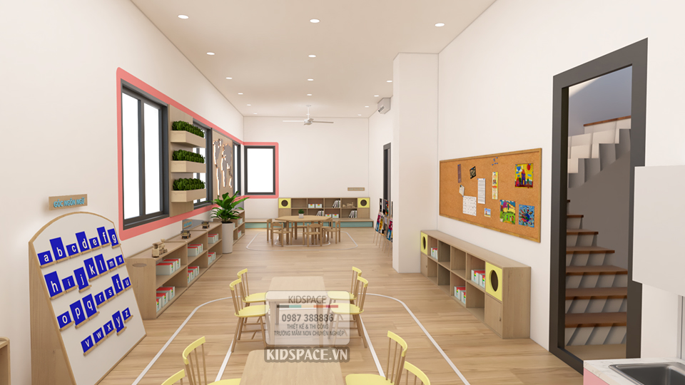 thiết kế mầm non montessori